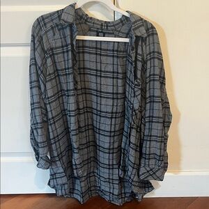 BDG Charcoal Checkered Shirt